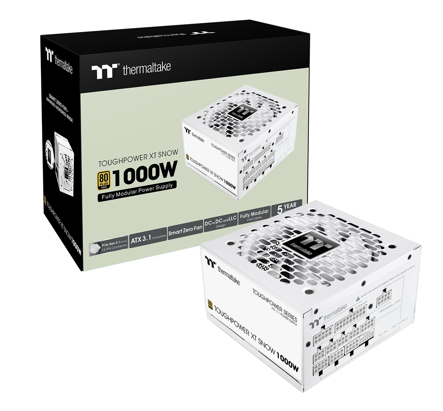 THERMALTAKE Netzteil  Toughpower XT 1000W Snow ATX3.1 80+G WG retail