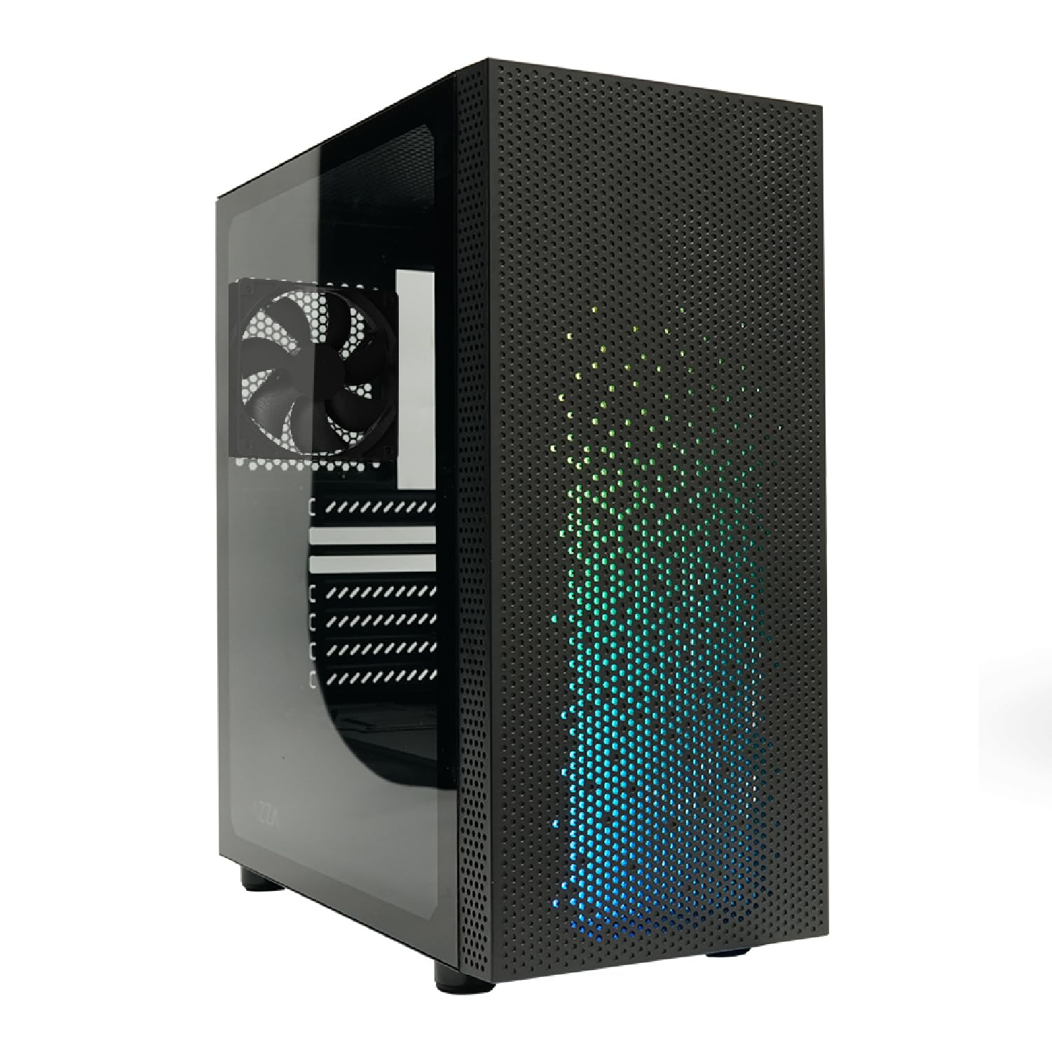 Azza Boitier Moyen Tour ATX Celesta F RGB avec panneau vitré (Noir)