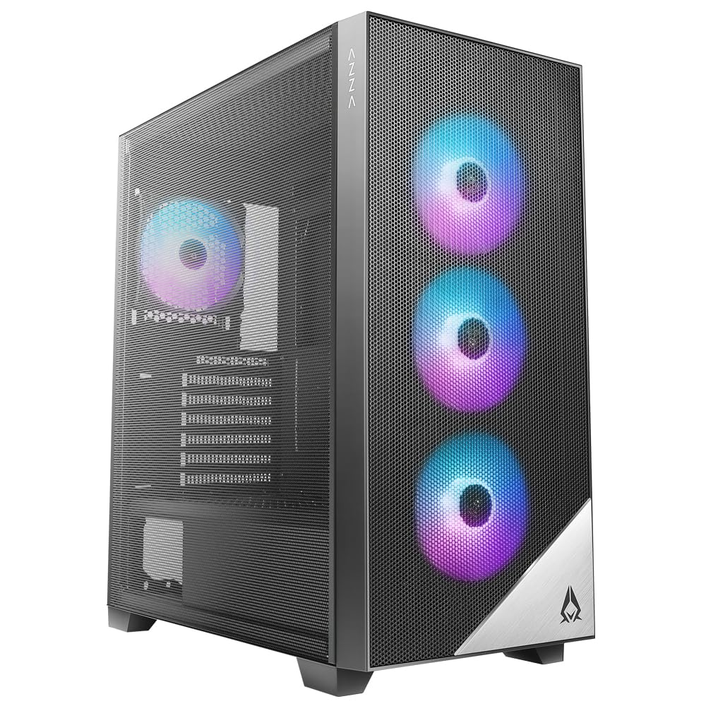 Azza Boitier Moyen Tour ATX Aero RGB (Noir)