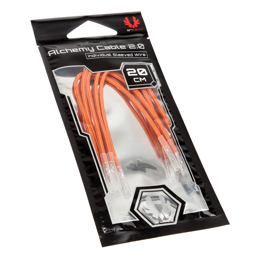 BitFenix Kit de câbles alimentation Alchemy 2.0 5x20cm (Orange)