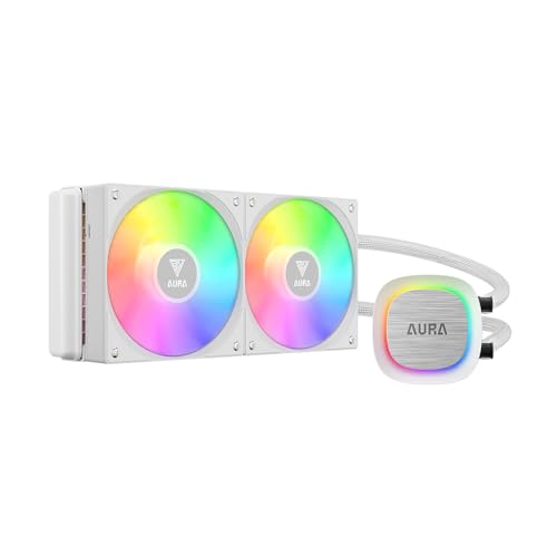 Gamdias Kit Watercooling AIO  Aura GL V2 RGB - 240mm (Blanc)