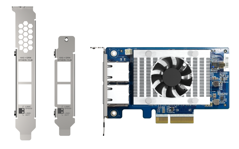 QNAP QNAP Dual-port 10GBASE-T 10GbE network expansion card Intel X710 PCIe Gen3x4