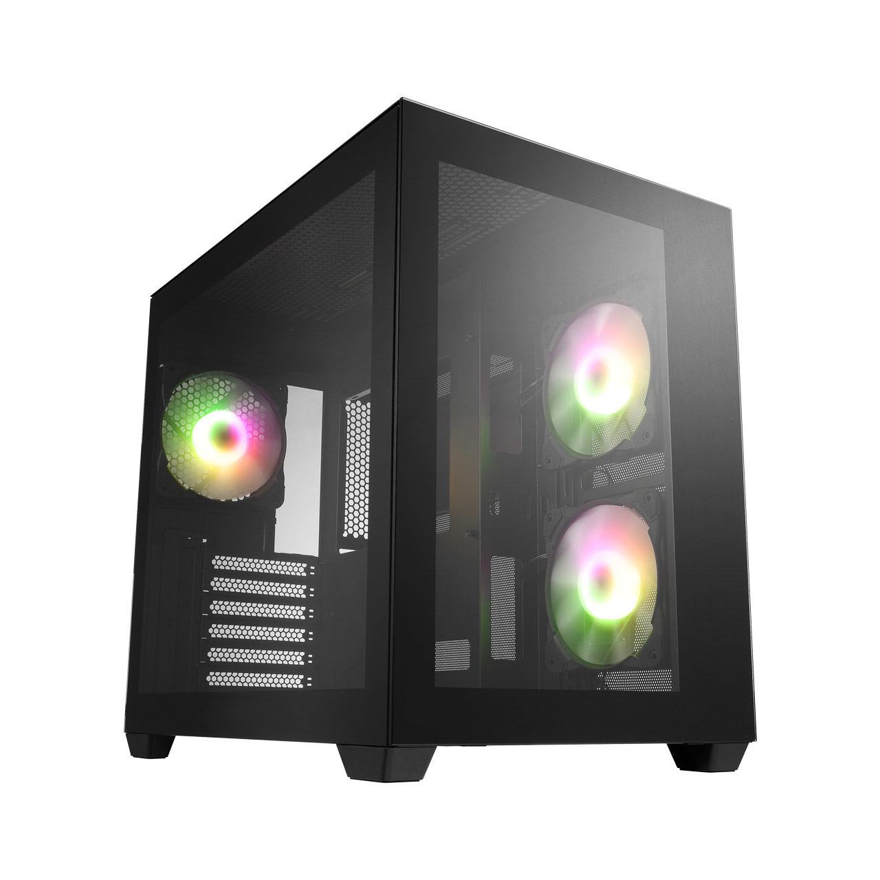 FSP Boitier Moyen Tour ATX FSP CMT380 RGB avec panneaux vitrés (Noir)