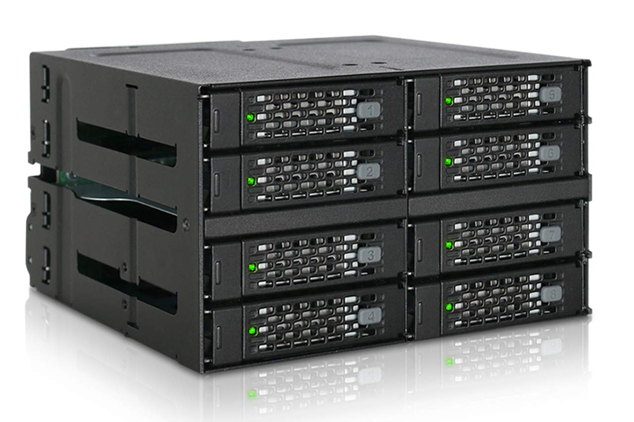 Icy Dock Backplane IcyDock 8x6,3cm SATA/SAS in 1x5,25