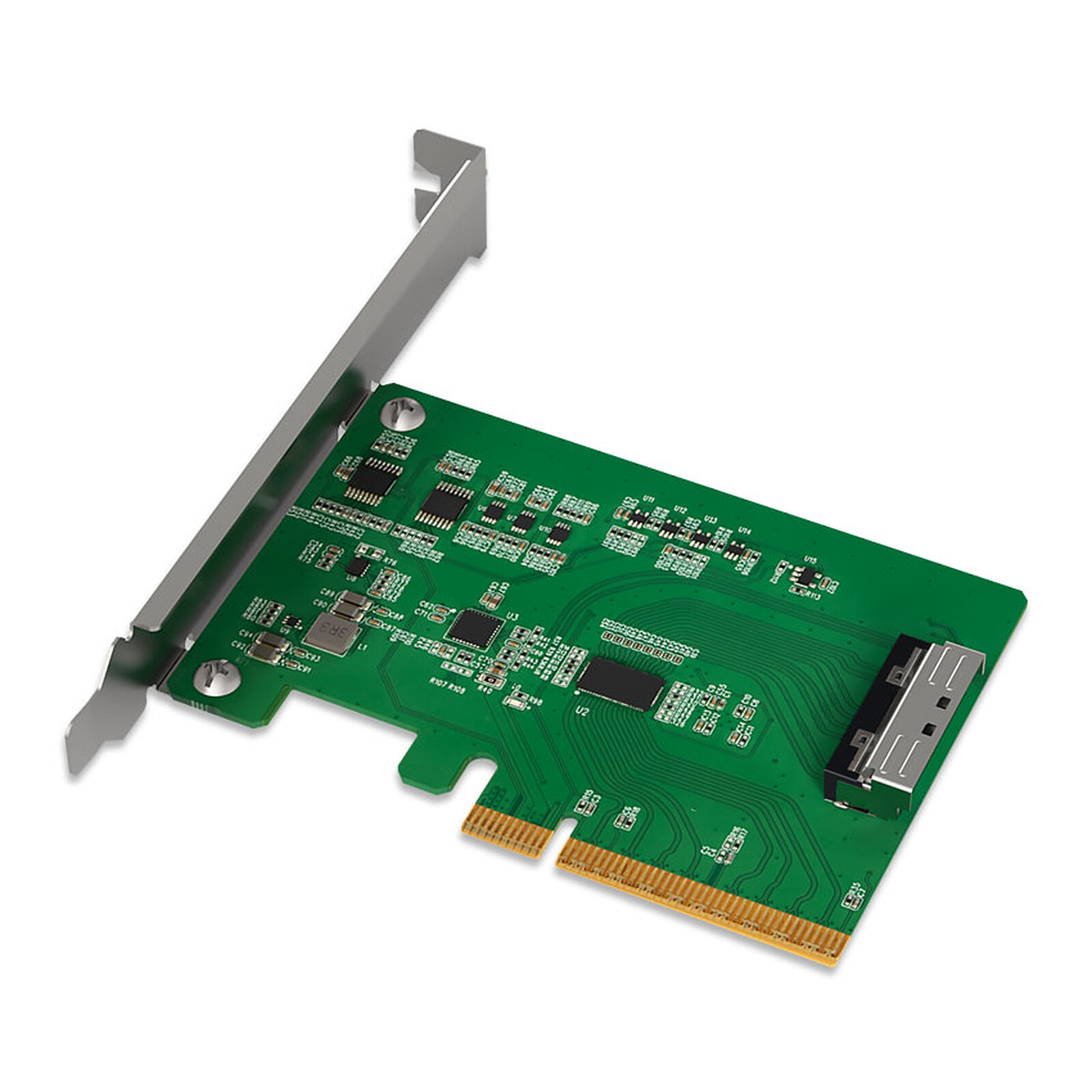 Icy Dock MCIO Bi to PCle 5.0 xB Pcle Adapter with Redriver