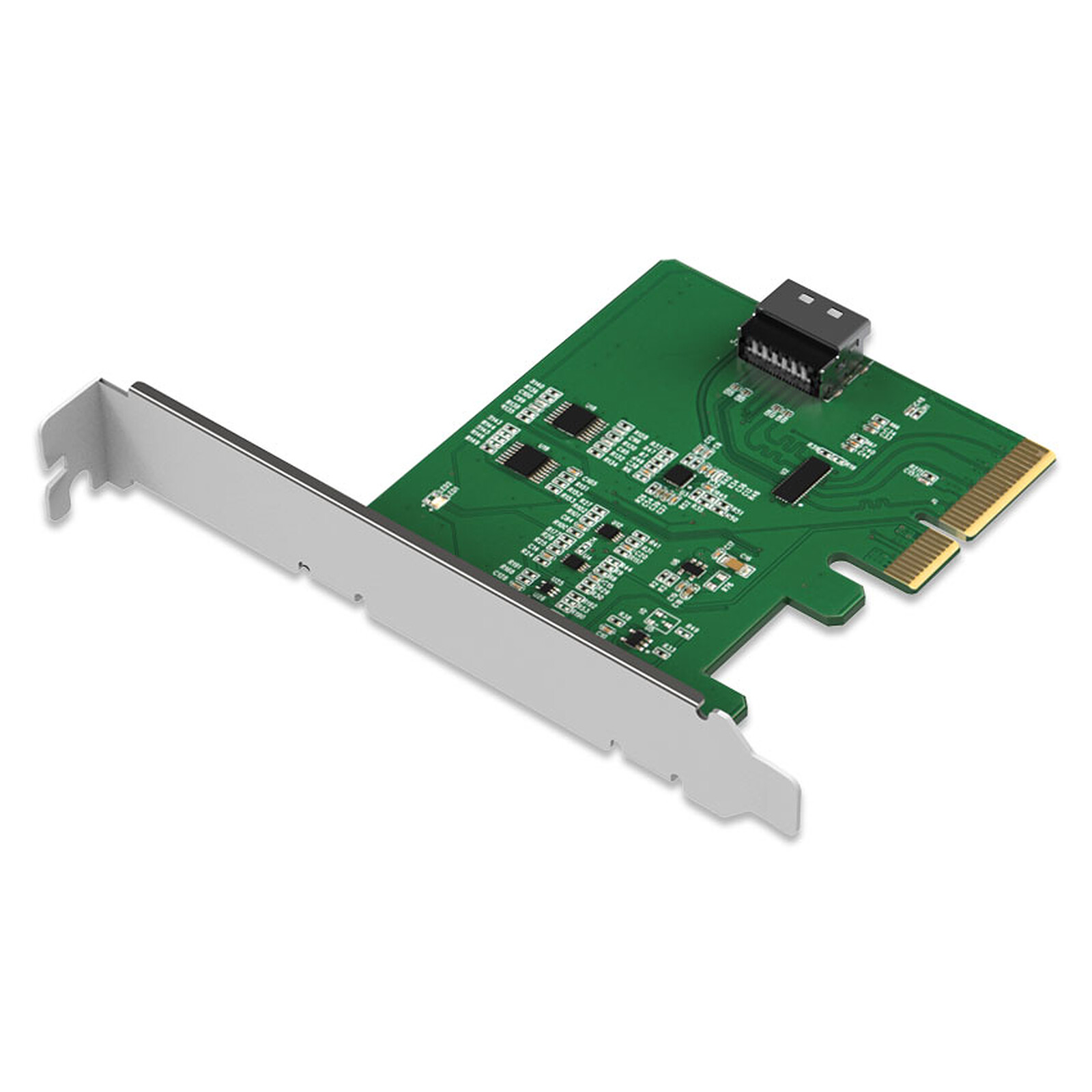 Icy Dock MCIO 4i to PCle 5.0 x4 PCle Adapter with Redriver