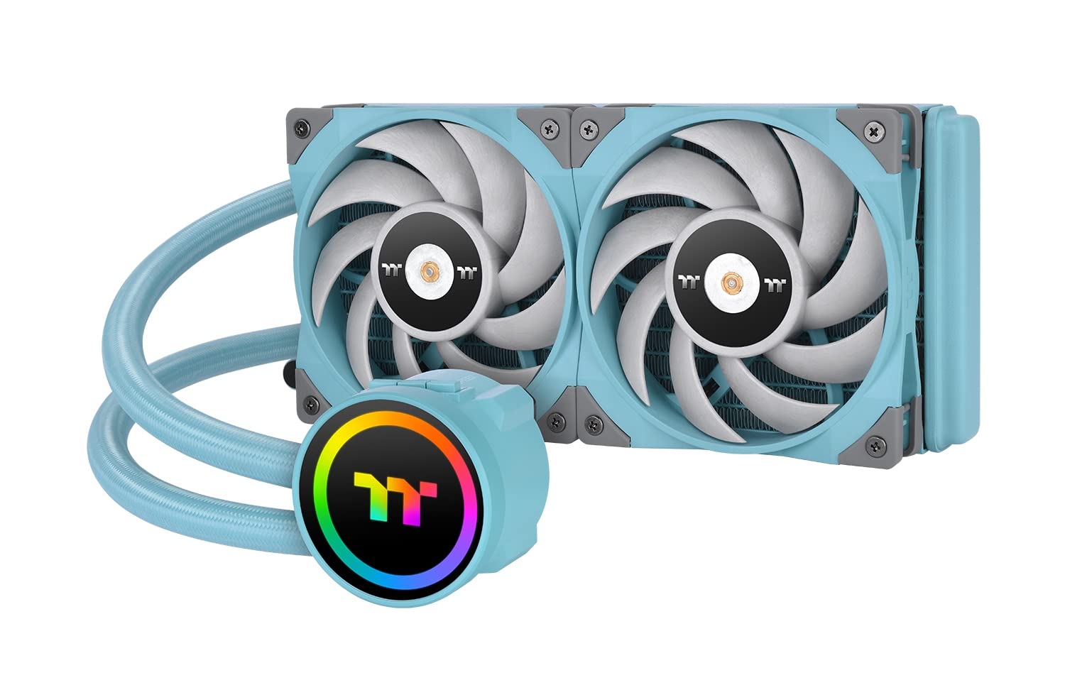 THERMALTAKE TOUGHLIQUID 240 ARGB Sync All-In-One Liquid Cooler Turquoise 240mm