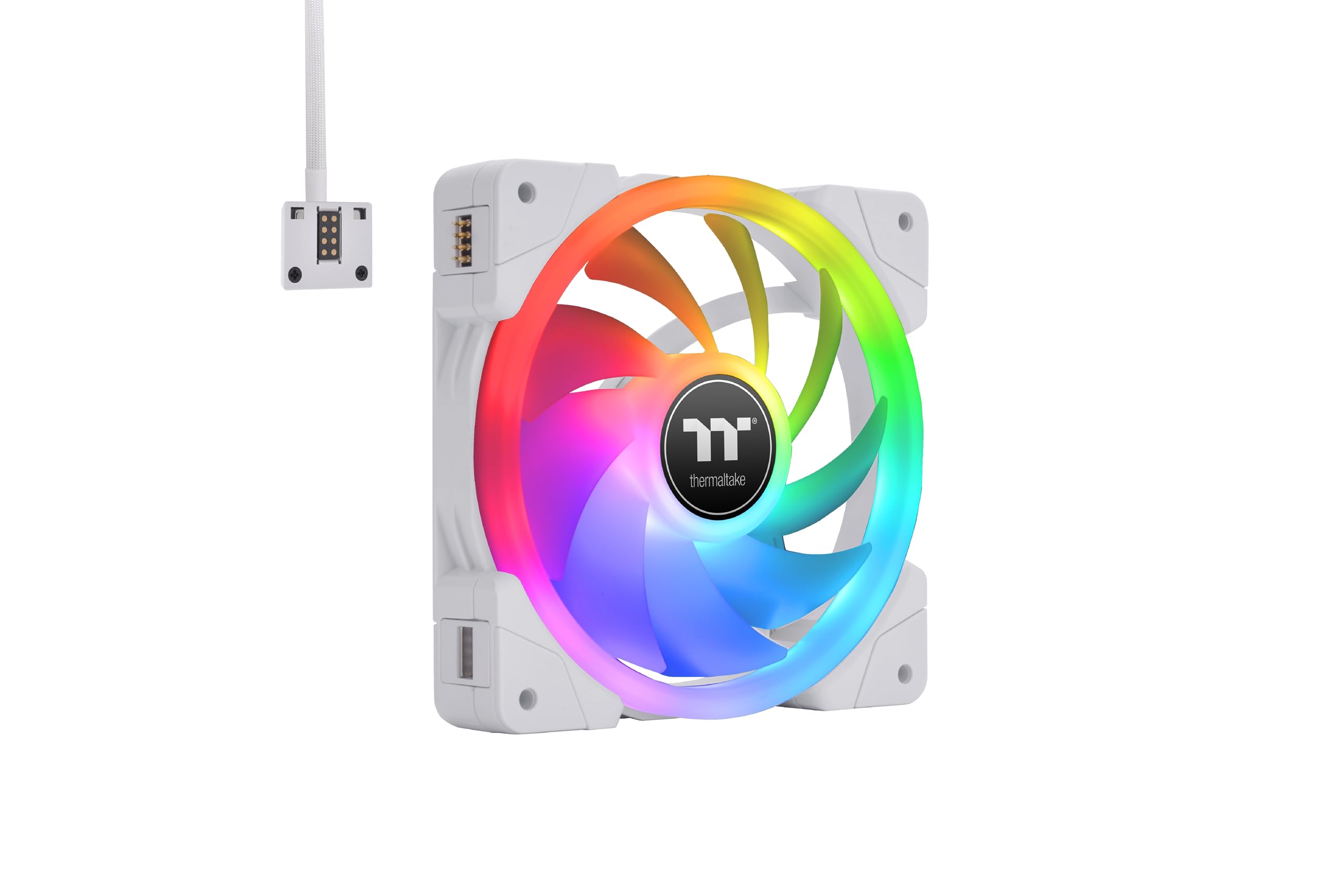 THERMALTAKE SWAFAN EX14 RGB PC Cooling Fan White TT Premium Edition