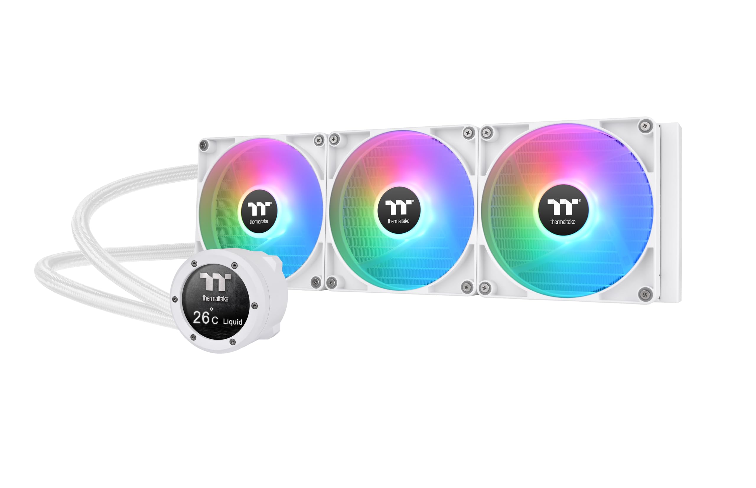 THERMALTAKE Kit Watercooling AIO TH V2 Ultra Sync RGB - 420mm (Blanc)