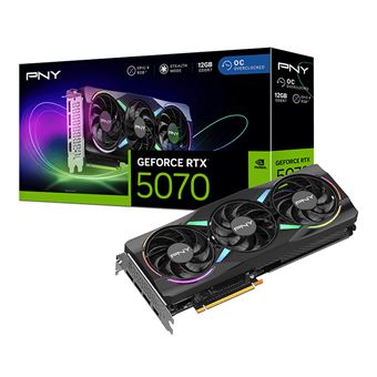 PNY Carte Graphique PNY Nvidia GeForce RTX 5070 12G ARGB OC