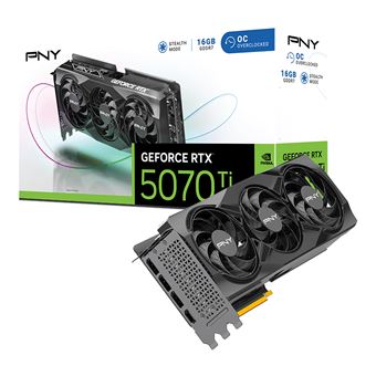 PNY Carte Graphique Nvidia GeForce RTX 5070 Ti 16GB OC