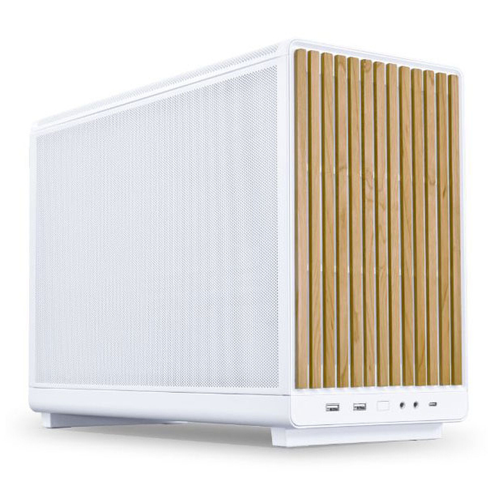 LIAN LI A3-mATX (Blanc/Bois Clair)