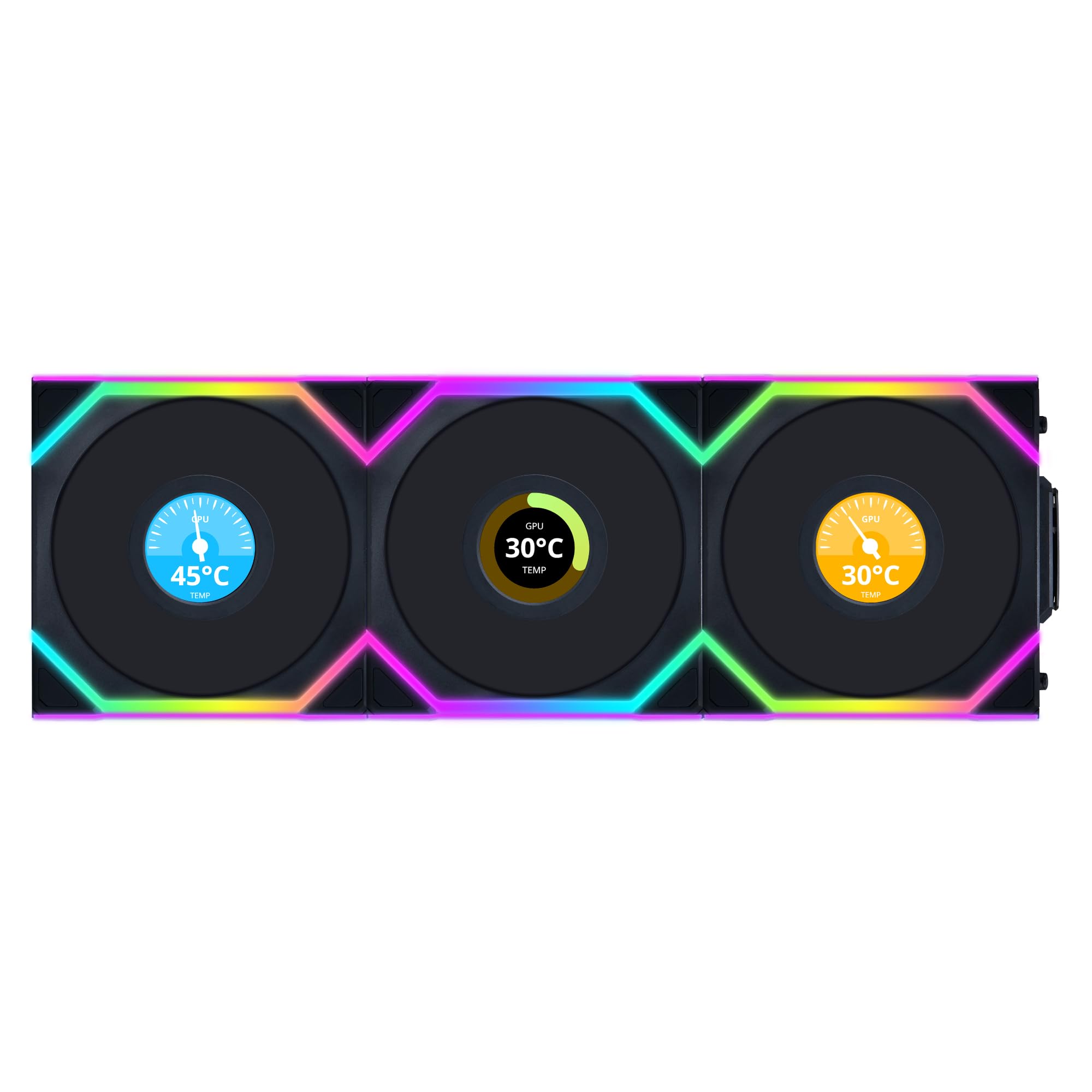 LIAN LI UNI FAN SL LCD ARGB PWM 120mm est un pack triple de ventilateurs de la marque LIAN LI. Ces ventilateurs au design élégant et moderne offrent des performances exceptionnelles pour refroidir efficacement votre système.