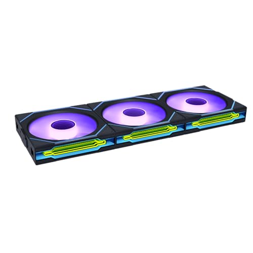 LIAN LI Lot de 3 Ventilateurs de boitier Lian Li Uni Fan SL-Infinity Wireless RGB - 12cm (Noir)