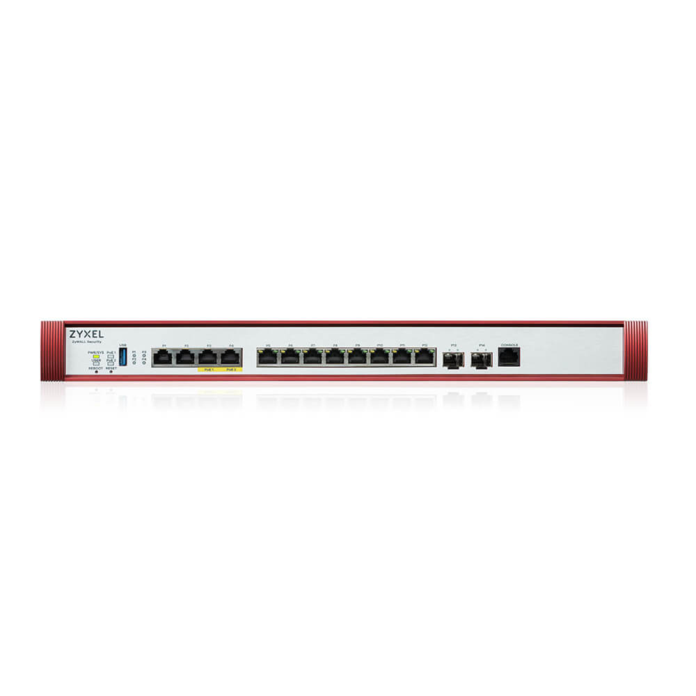 ZyXEL USG FLEX700 H Series User-definable ports with 2*2.5G 2*10G( PoE+) & 8*1G 2*SFP+ 1*USB (device only)