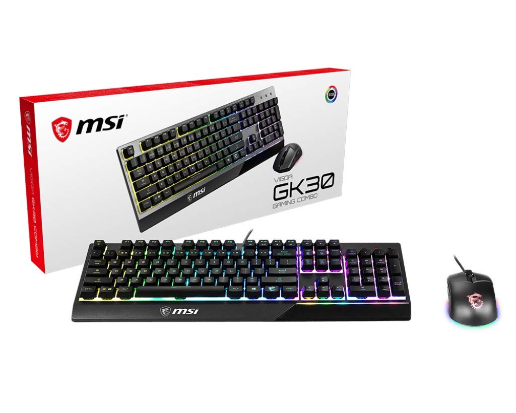 MSI Clavier Gaming Vigor GK30 + Embrayage Souris Gaming GM11 5000DPI