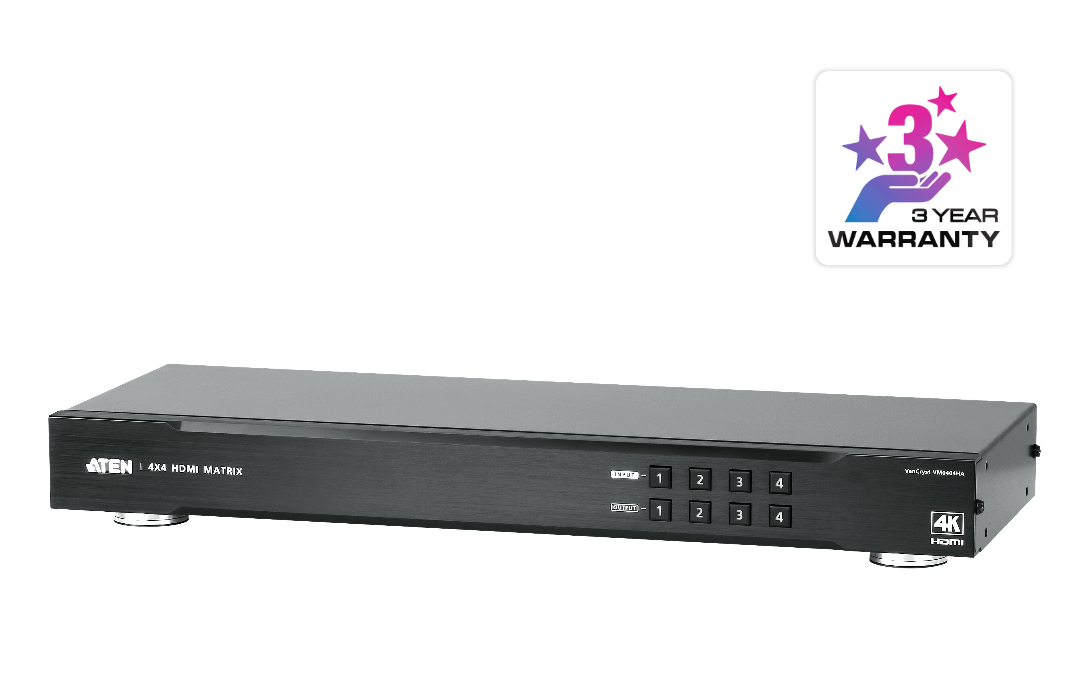 Aten VM0404HA matrice HDMI® 4K + RS232 4 x 4