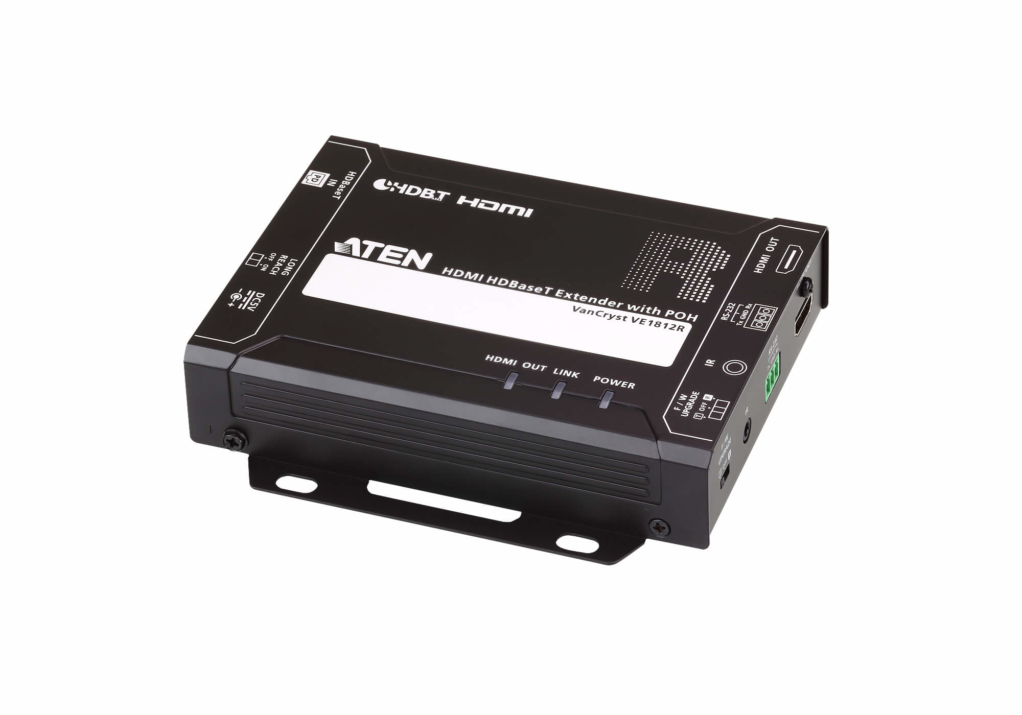 Aten 4K HDMI HDBaseT Receiver (4096 x 2160 up to 100m: Long reach mode 1920 x 1080 up to 150m) with PoH and IR / RS-232Pass-through