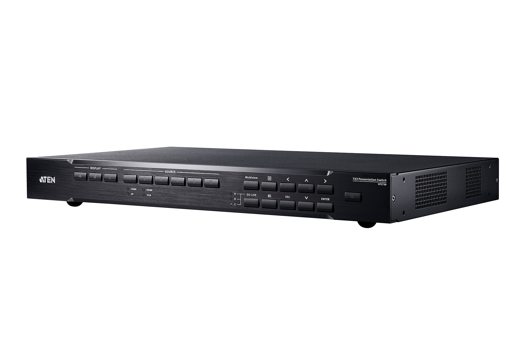 Aten VP2730 commutateur 7 entrées/3 sorties : DisplayPort, HDMI, VGA, HDBaseT