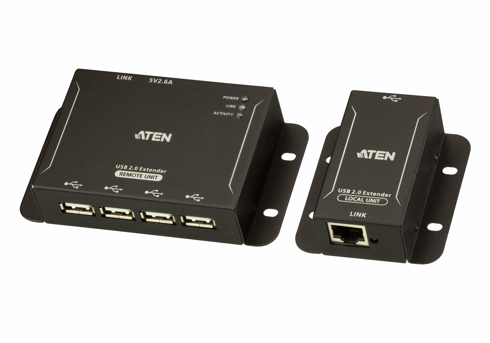 Aten UCE3250 Extendeur USB 2.0 Cat.5 50m Hub metal 4 ports