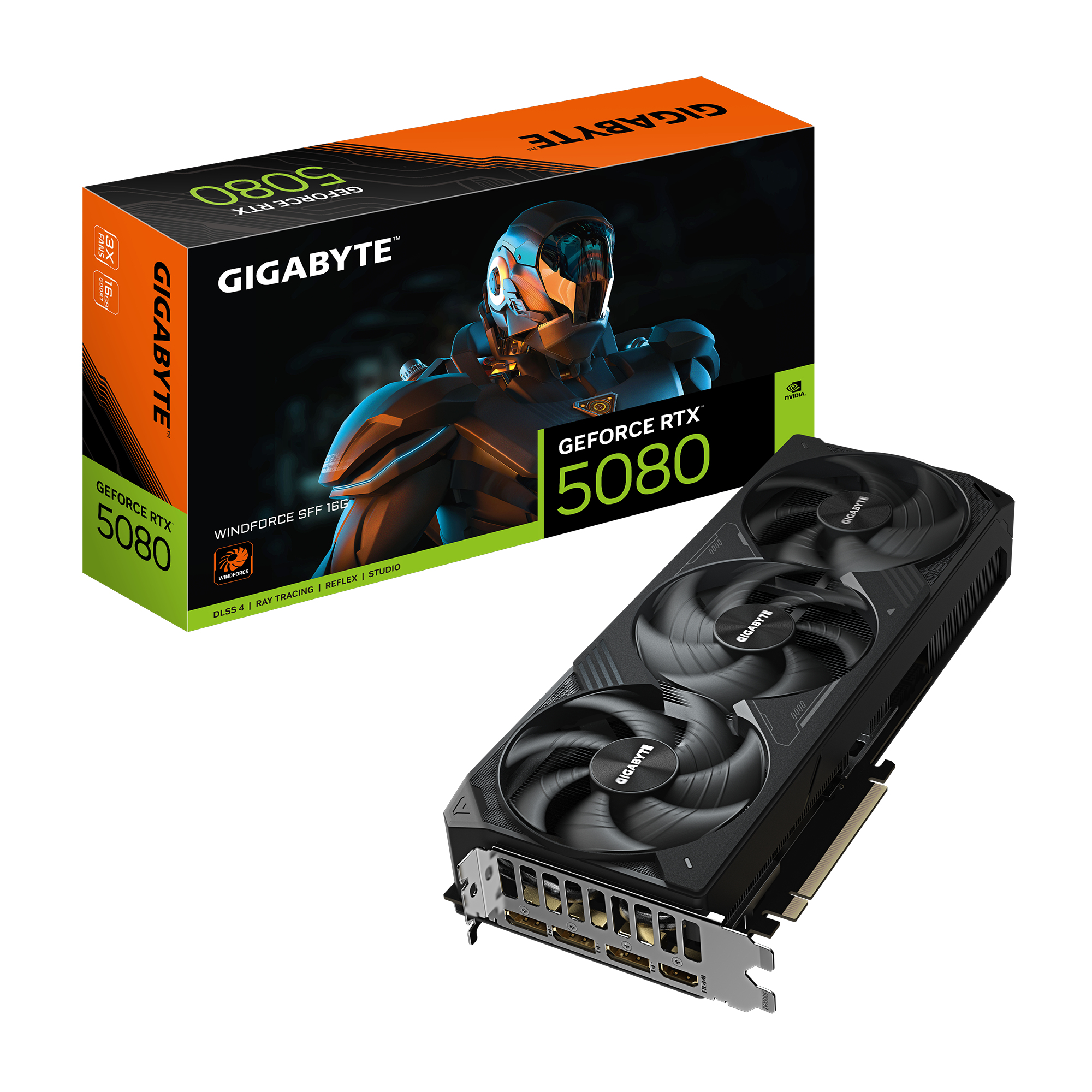 Gigabyte GeForce RTX 5080 WINDFORCE SFF 16G Carte Graphique