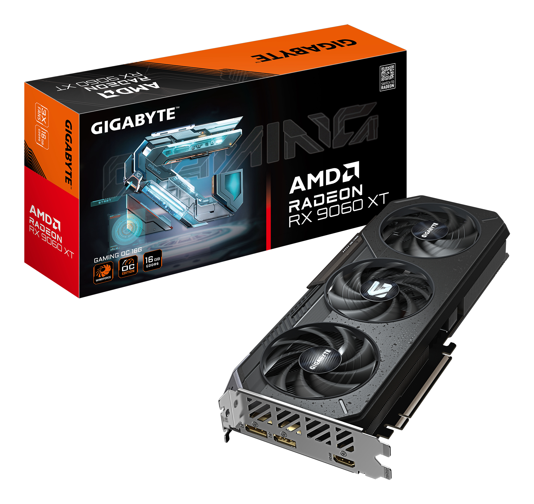 Gigabyte Radeon RX 9060 XT GAMING OC 16G
