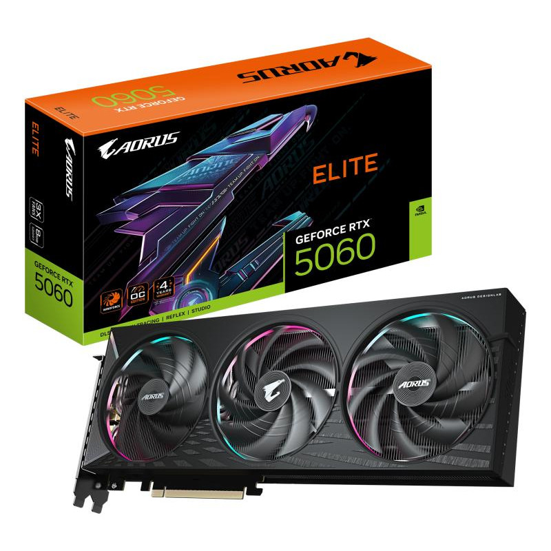 Gigabyte AORUS GeForce RTX 5060 ELITE 8G