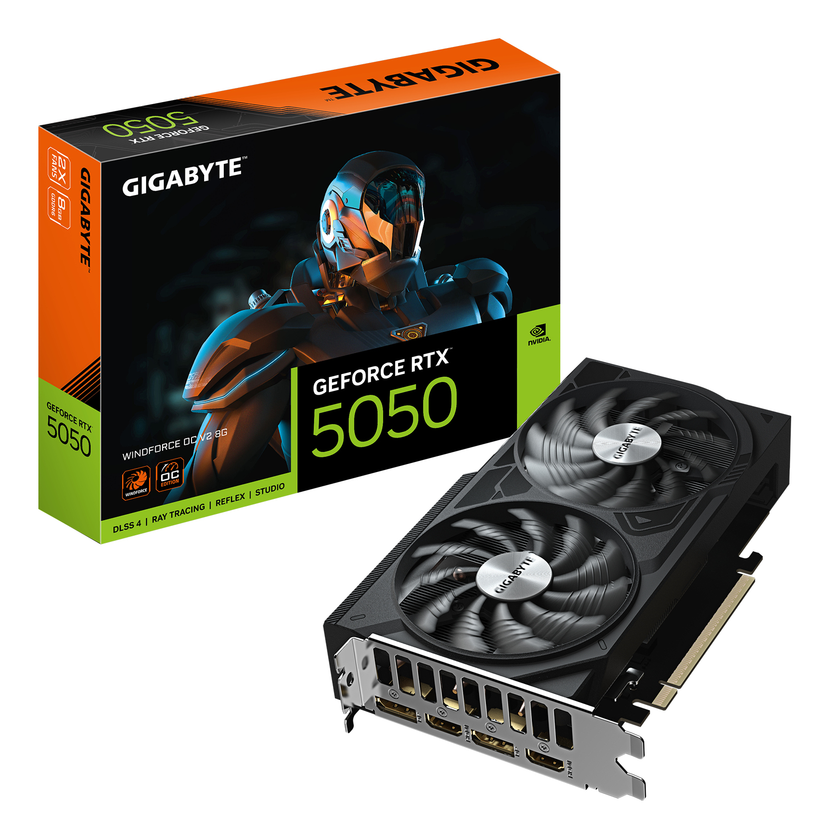 Gigabyte GeForce RTX 5050 WINDFORCE OC V2 8G Carte Graphique
