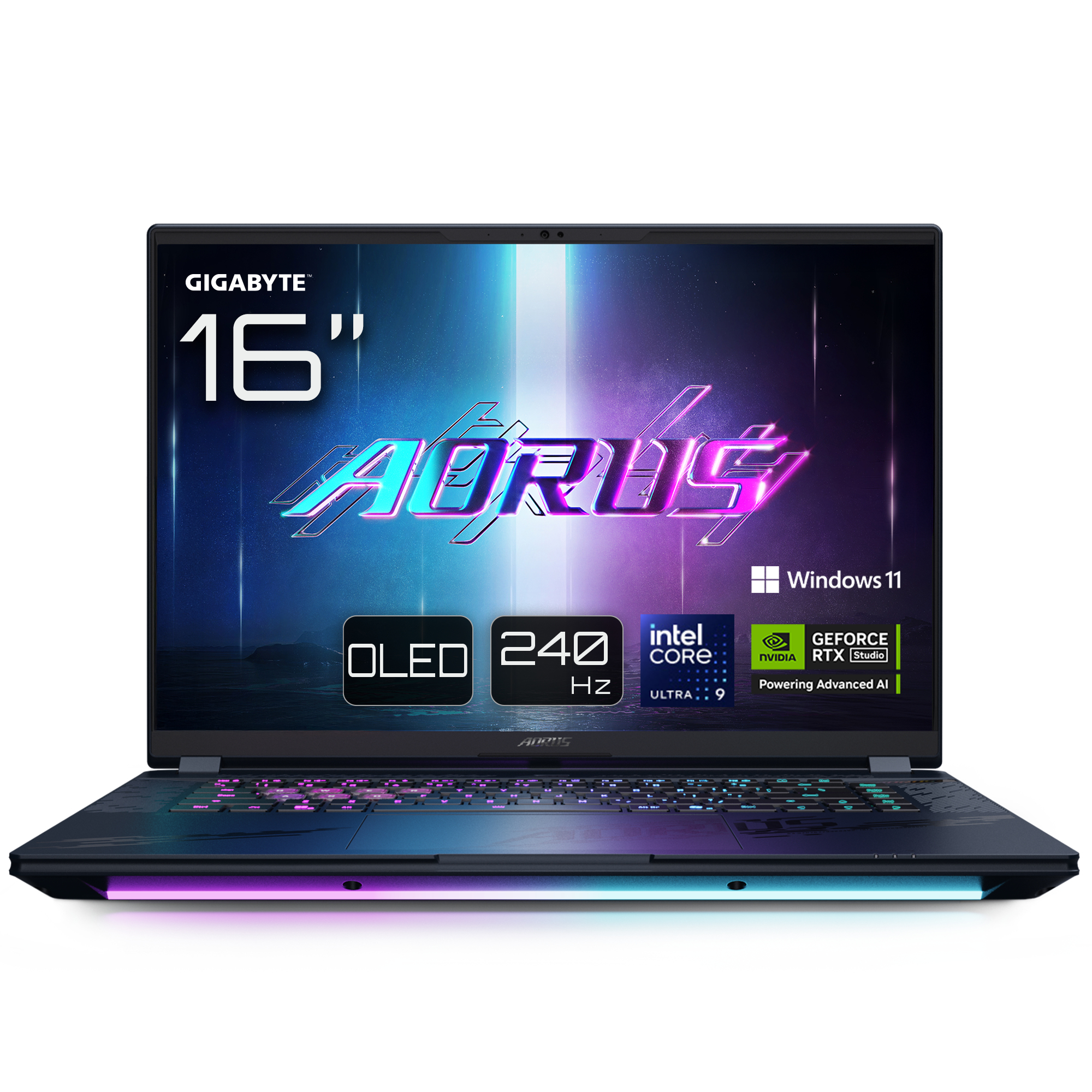 Gigabyte GIGABYTE AORUS Master 16 AM6H BZHC6DEE65SP, 16 Pouces OLED Gaming Notebook, 240Hz, Core Ultra 9 275HX, RTX 5090