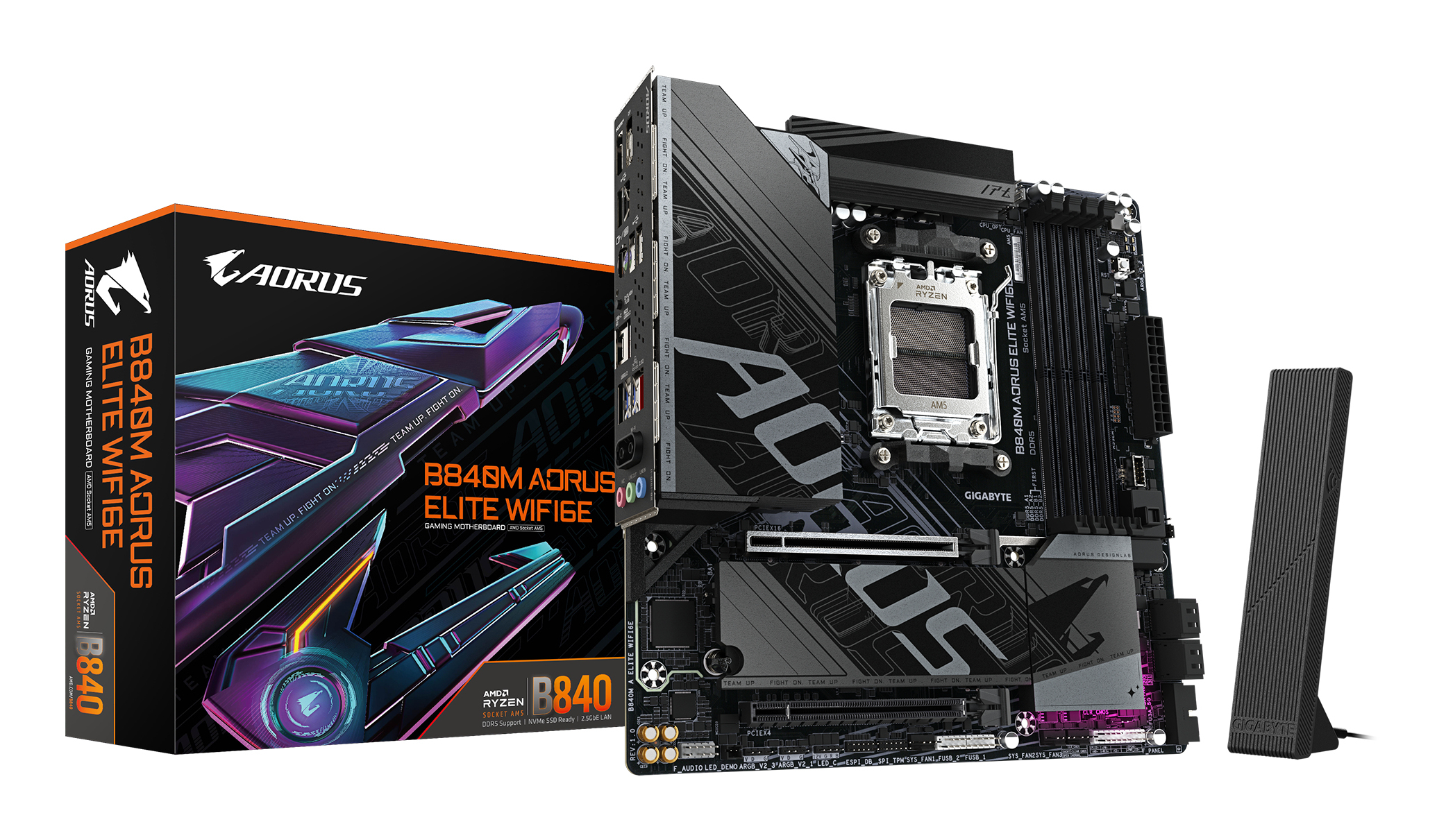Gigabyte Carte Mère B840M Aorus Elite WiFi6E (AM5) Micro ATX