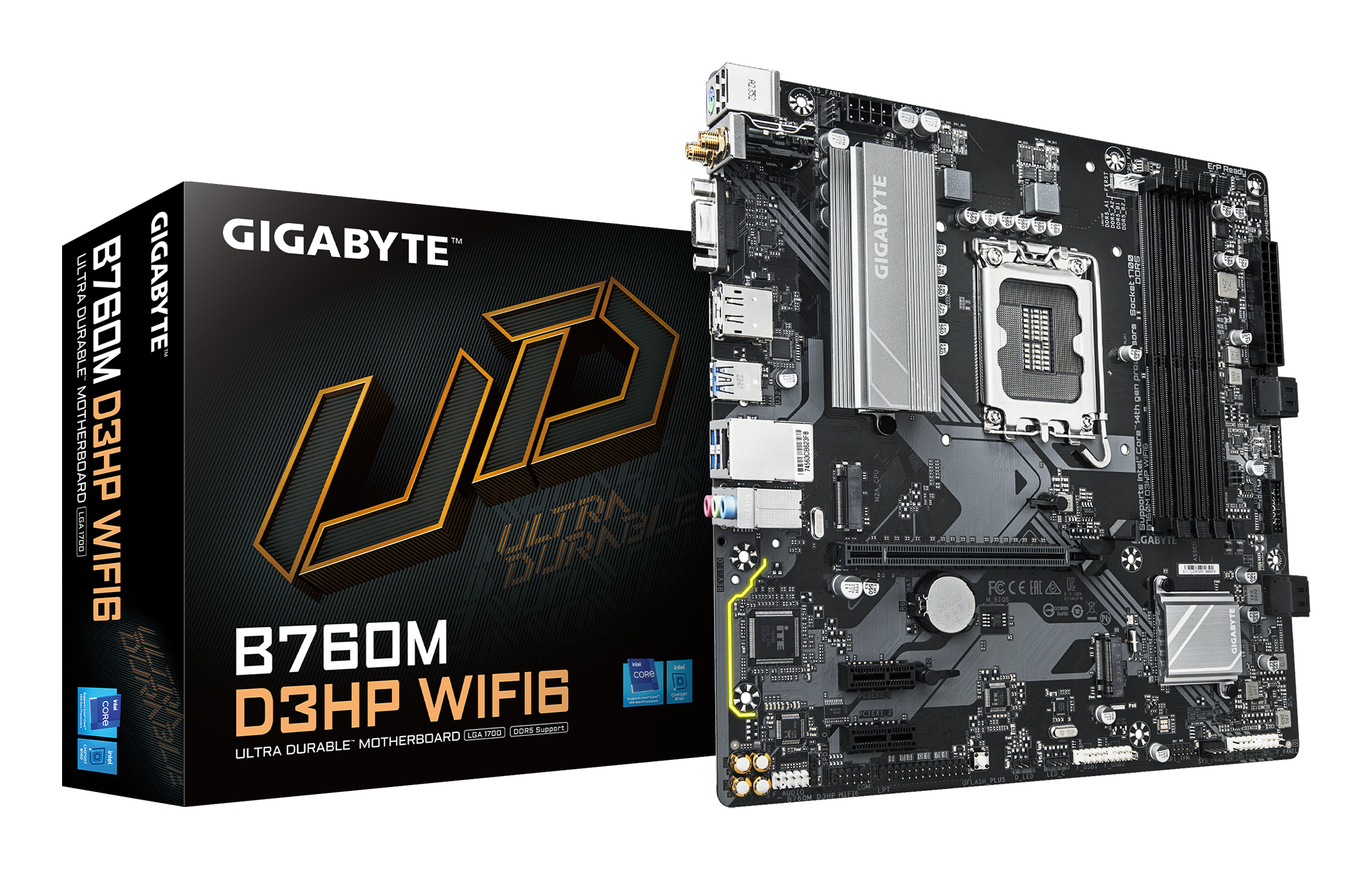 Gigabyte Carte Mère B760M D3HP WiFi6 DDR5 (Intel LGA 1700) Micro ATX