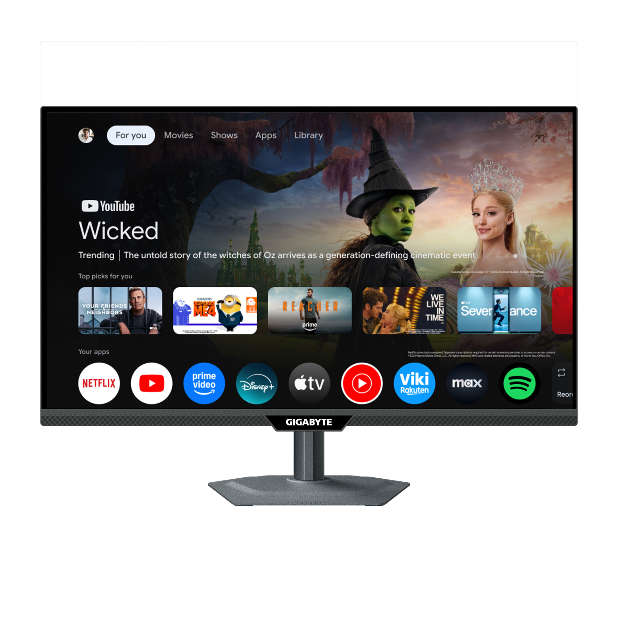 Gigabyte GIGABYTE M27QS 27 Pouces QHD Gaming-Monitor, 180Hz, SS-IPS-Panel, G-Sync Compatible