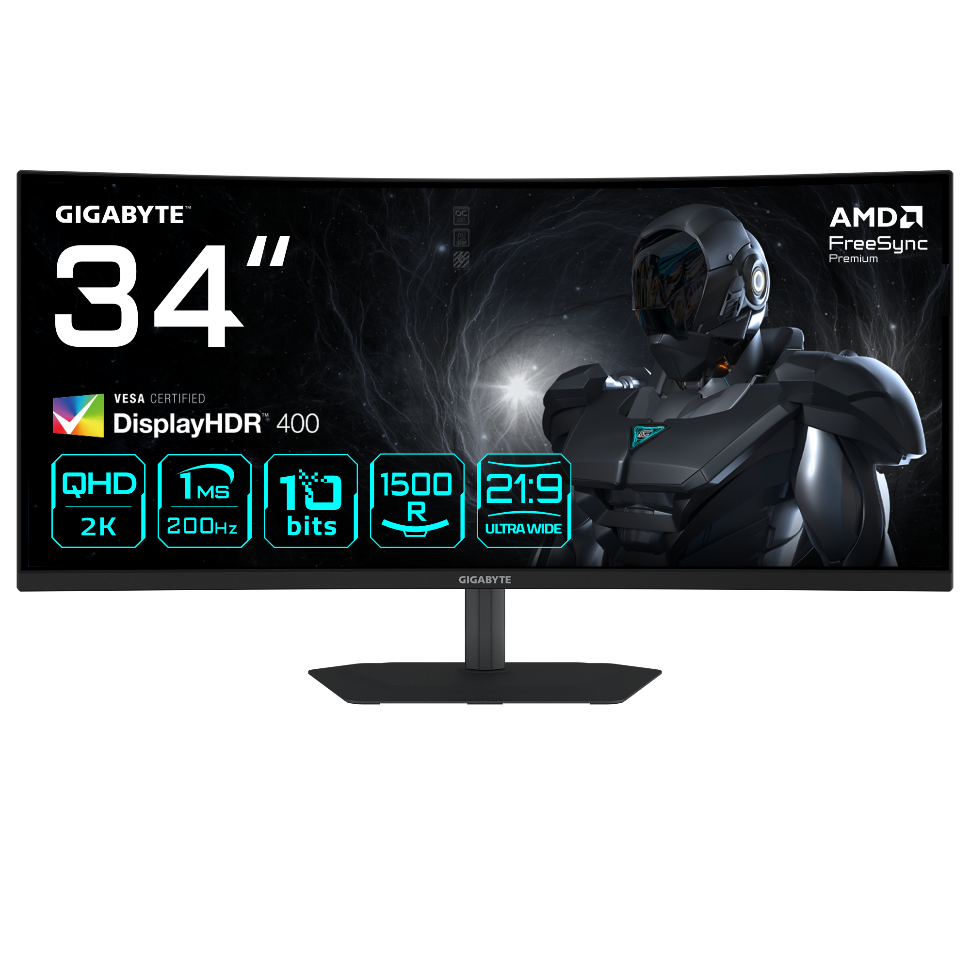 Gigabyte G34WQC2 Moniteur Gaming Incurvé 34? WQHD
