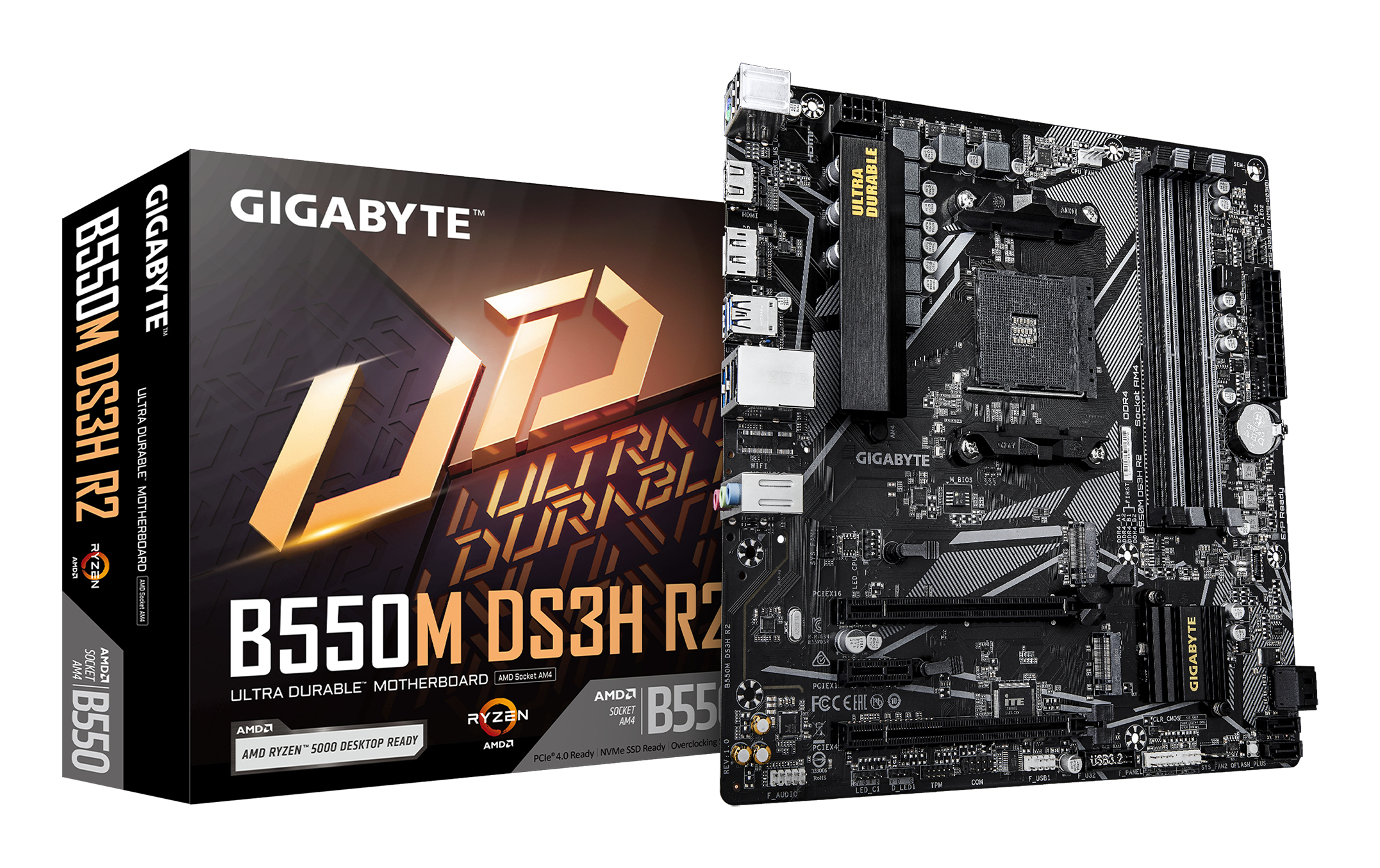 Gigabyte Carte Mère B550M DS3H R2 (AM4) Micro ATX