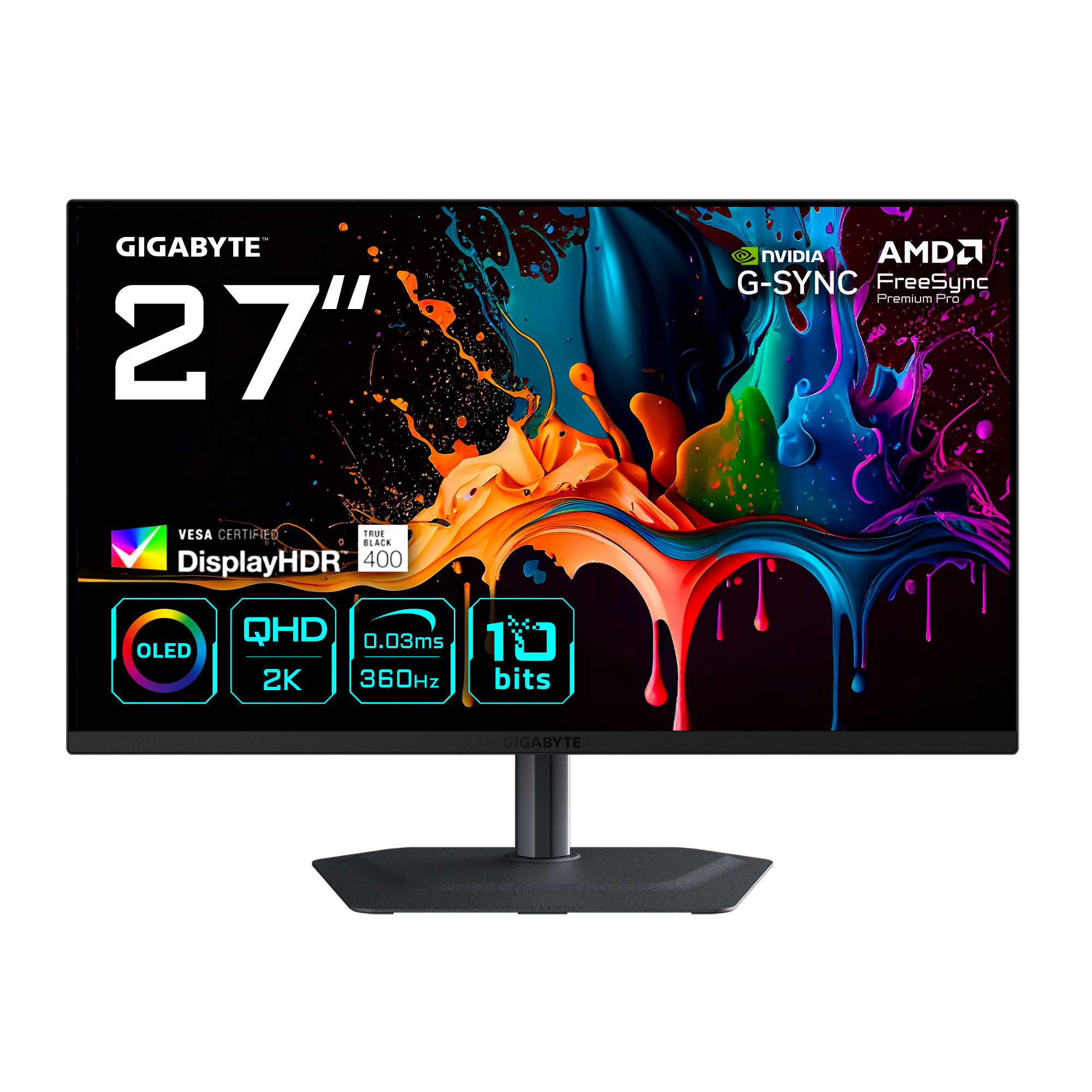 Gigabyte Écran PC Gamer MO27Q3 QD-OLED 27 Pouces