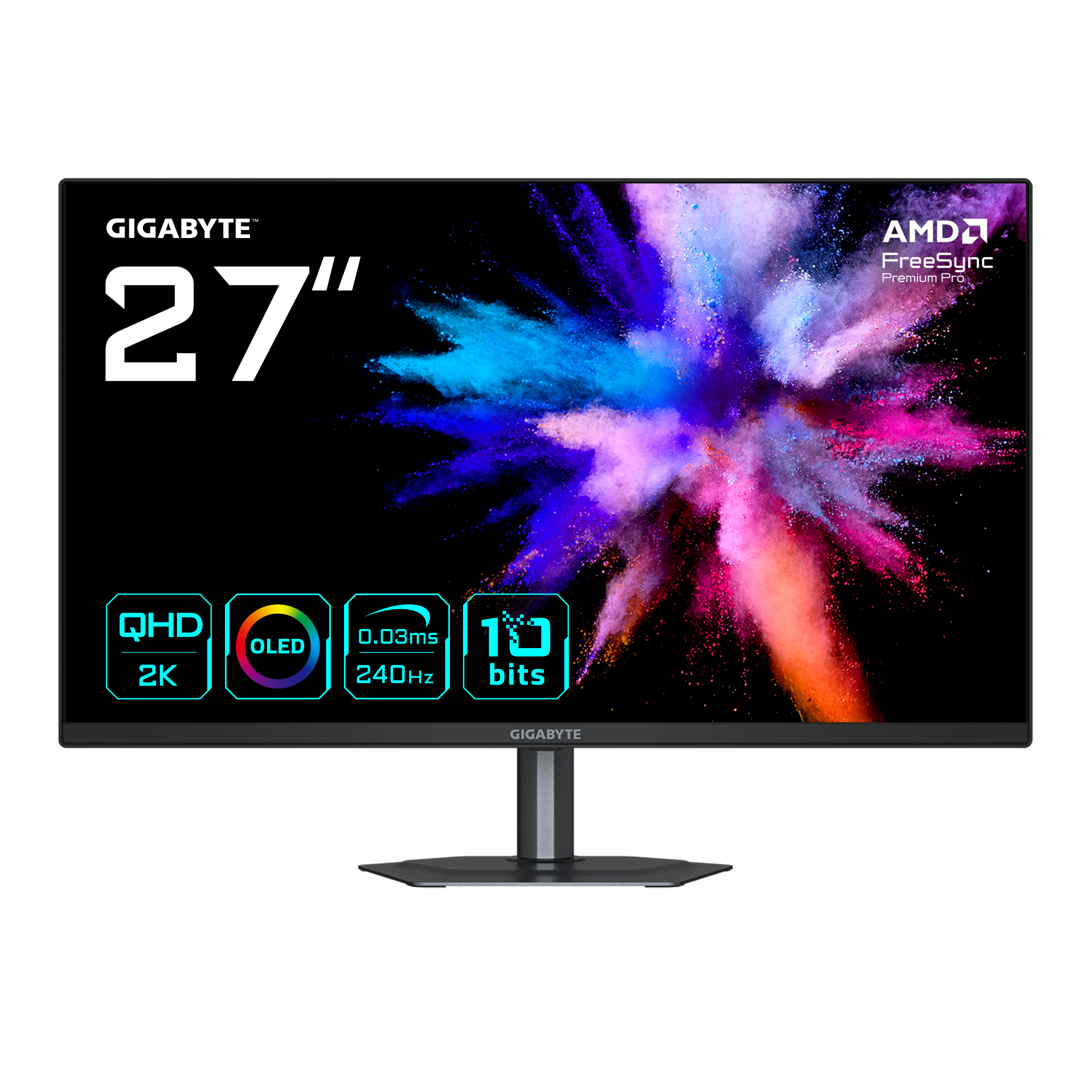 Gigabyte Écran PC Gamer GO27Q24 QD-OLED 27 Pouces QHD 240Hz