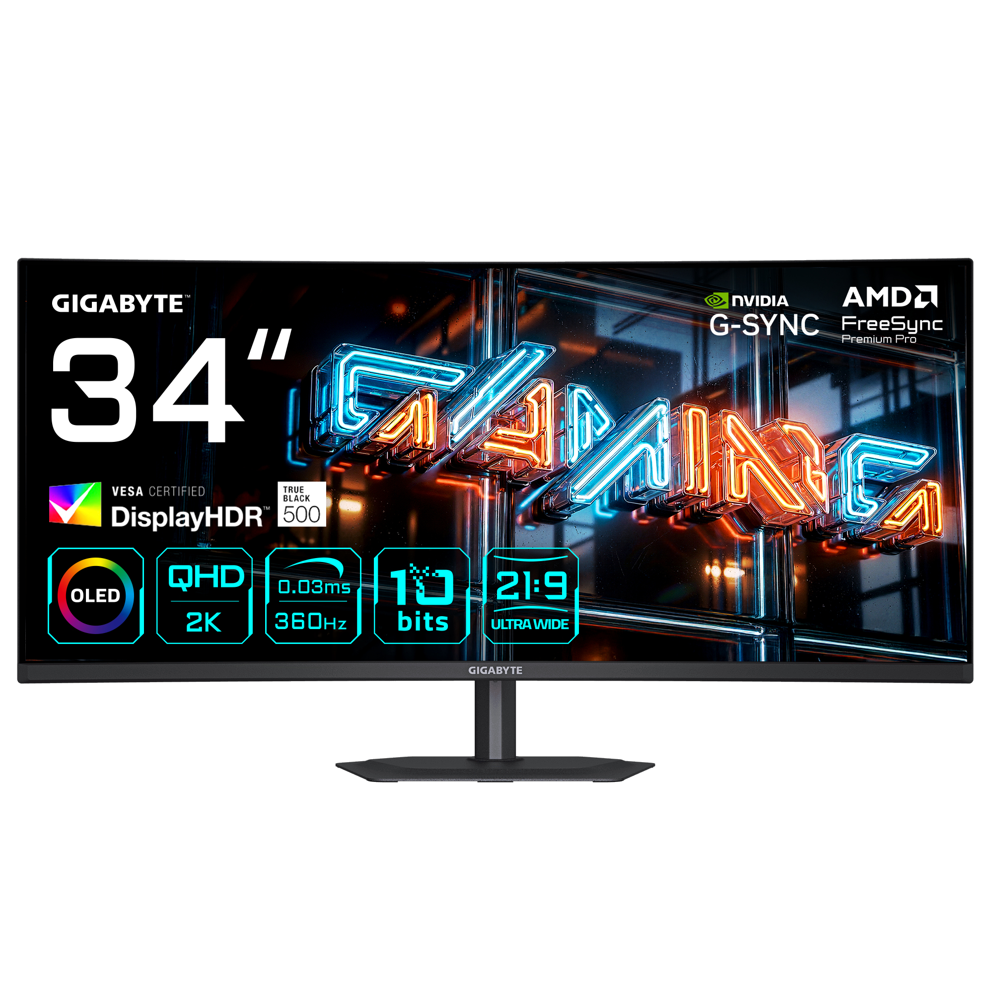 Gigabyte MO34WQC36 QD-OLED (86.8 cm (34 Pouces)