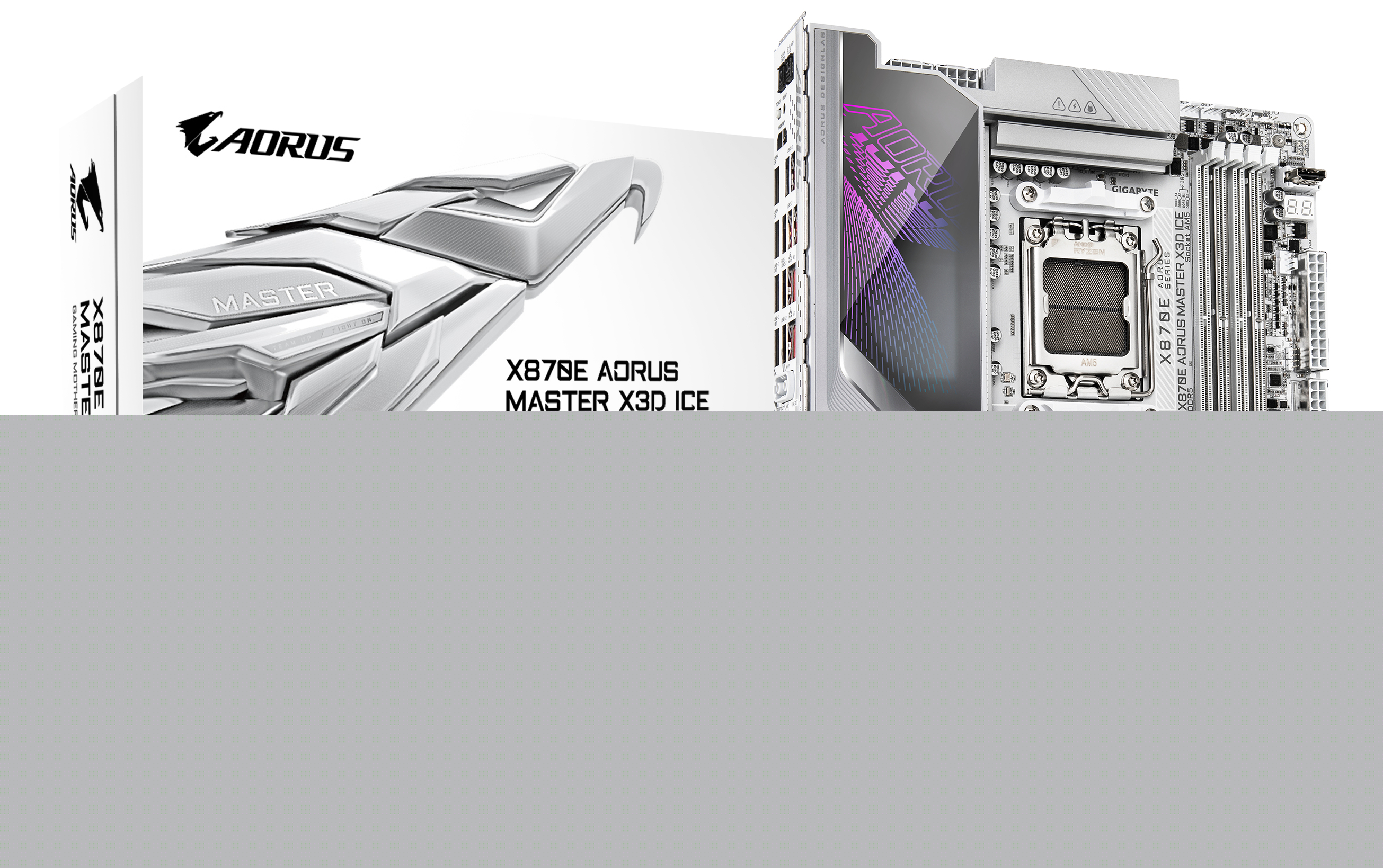 Gigabyte X870E AORUS MASTER X3D ICE (X870,AM5,ATX,DDR5)