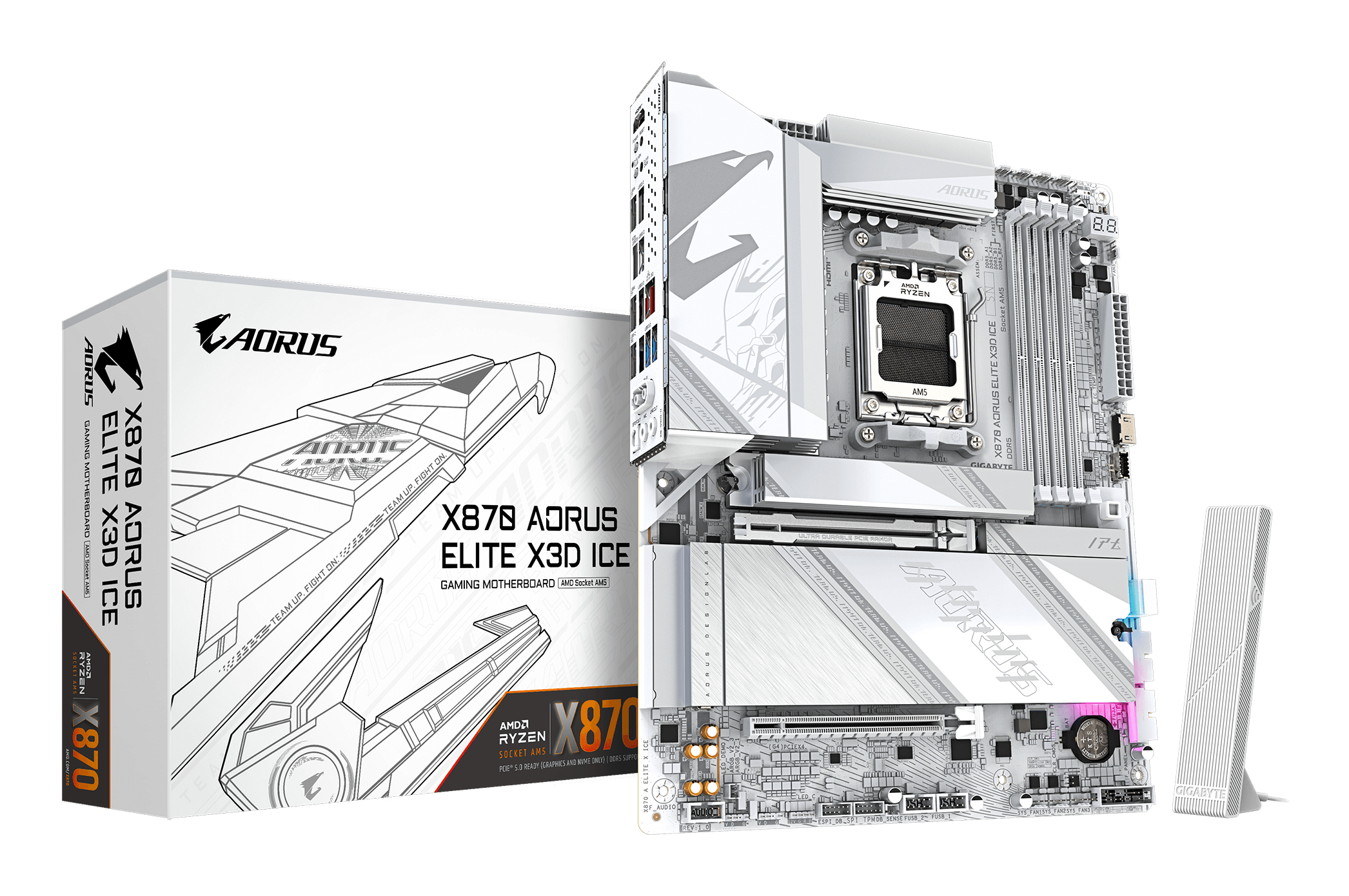Gigabyte X870E AORUS ELITE X3D ICE (X870,AM5,ATX,DDR5)