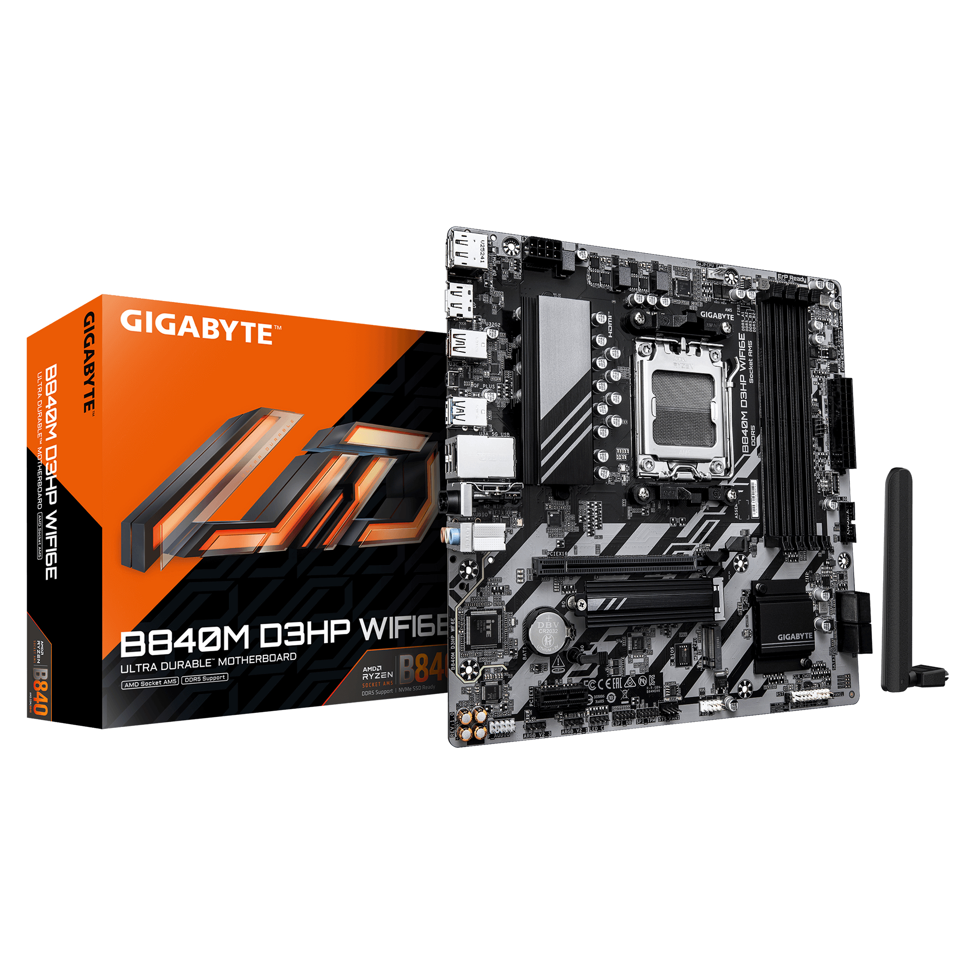 Gigabyte B840M D3HP WiFi6E           (B840,AM5,mATX,DDR5)