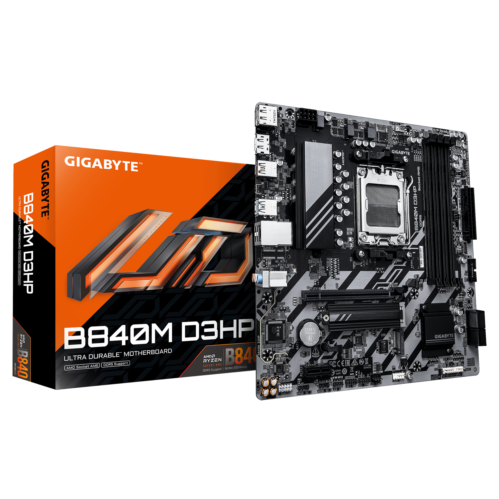 Gigabyte B840M D3HP                  (B840,AM5,mATX,DDR5)