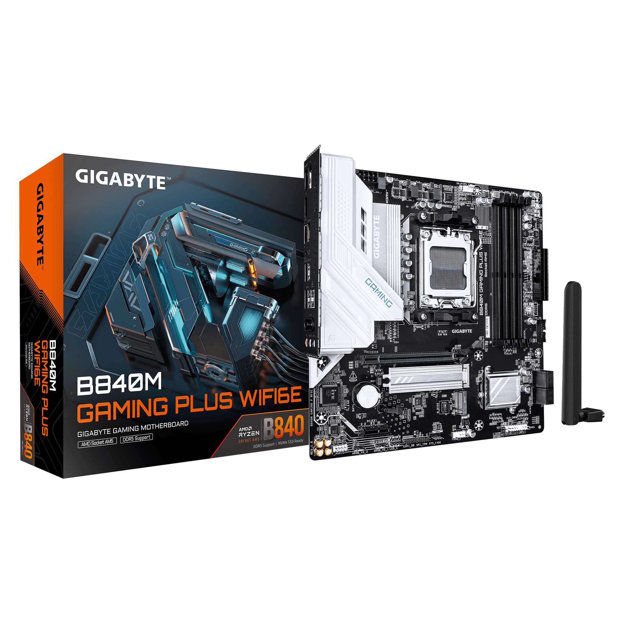 Gigabyte B840M Gaming Plus WiFi6E   (B840,AM5,mATX,DDR5)