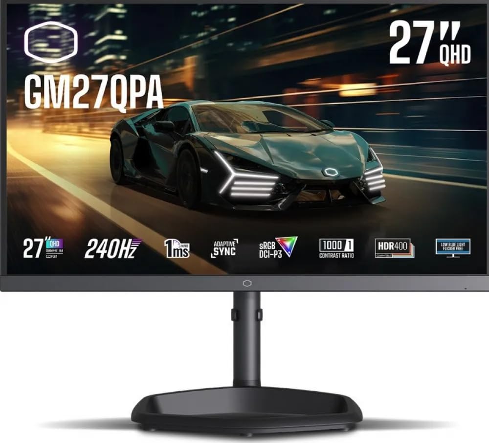 COOLER MASTER Écran PC Gaming GM27QPA 27 Pouces