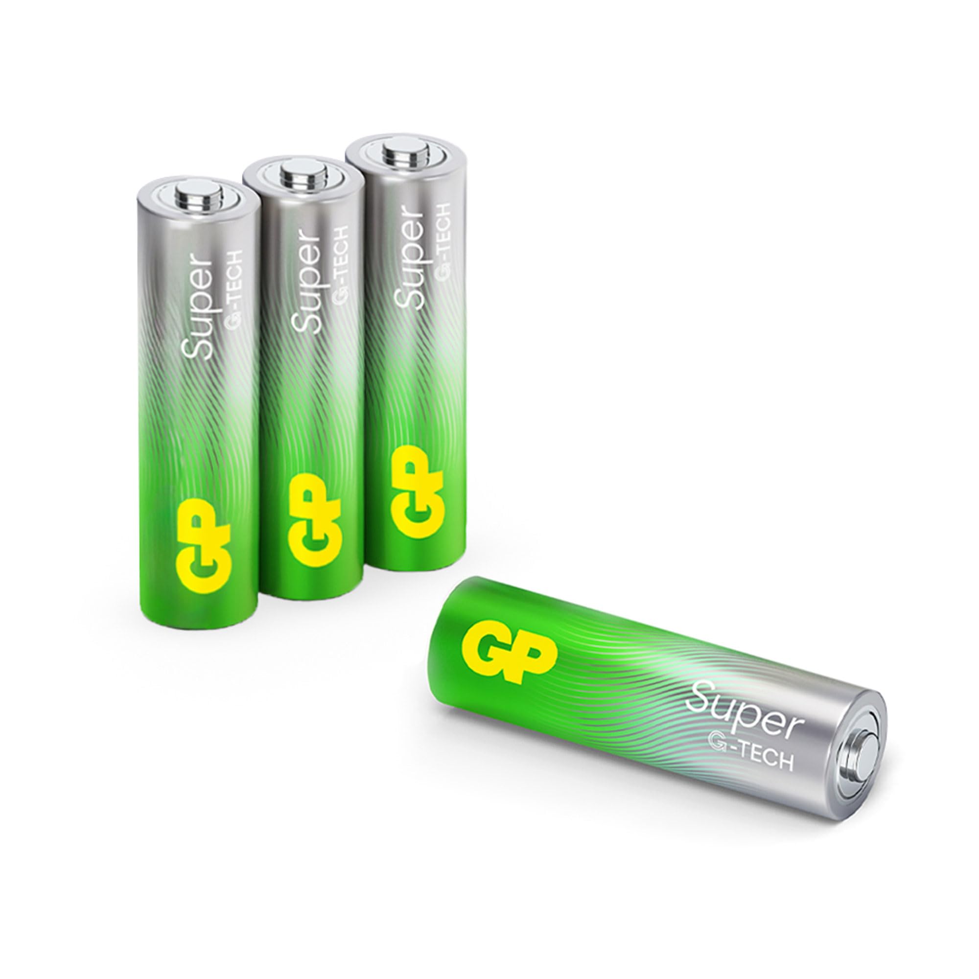 GP Batteries Lot de 4 piles Alcaline Super type AA (LR6) 1,5V