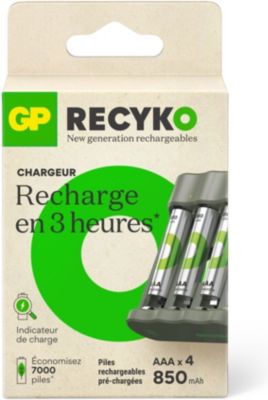 GP Batteries Chargeur de piles  B441 + 4 AAA 850mAh
