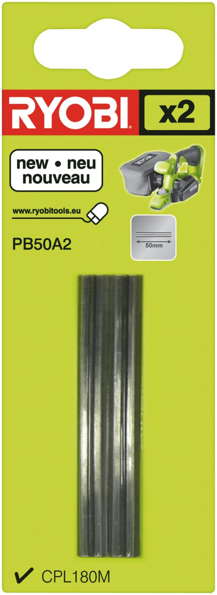 Ryobi 2 fers jetables (carbure) 50 mm pour rabot