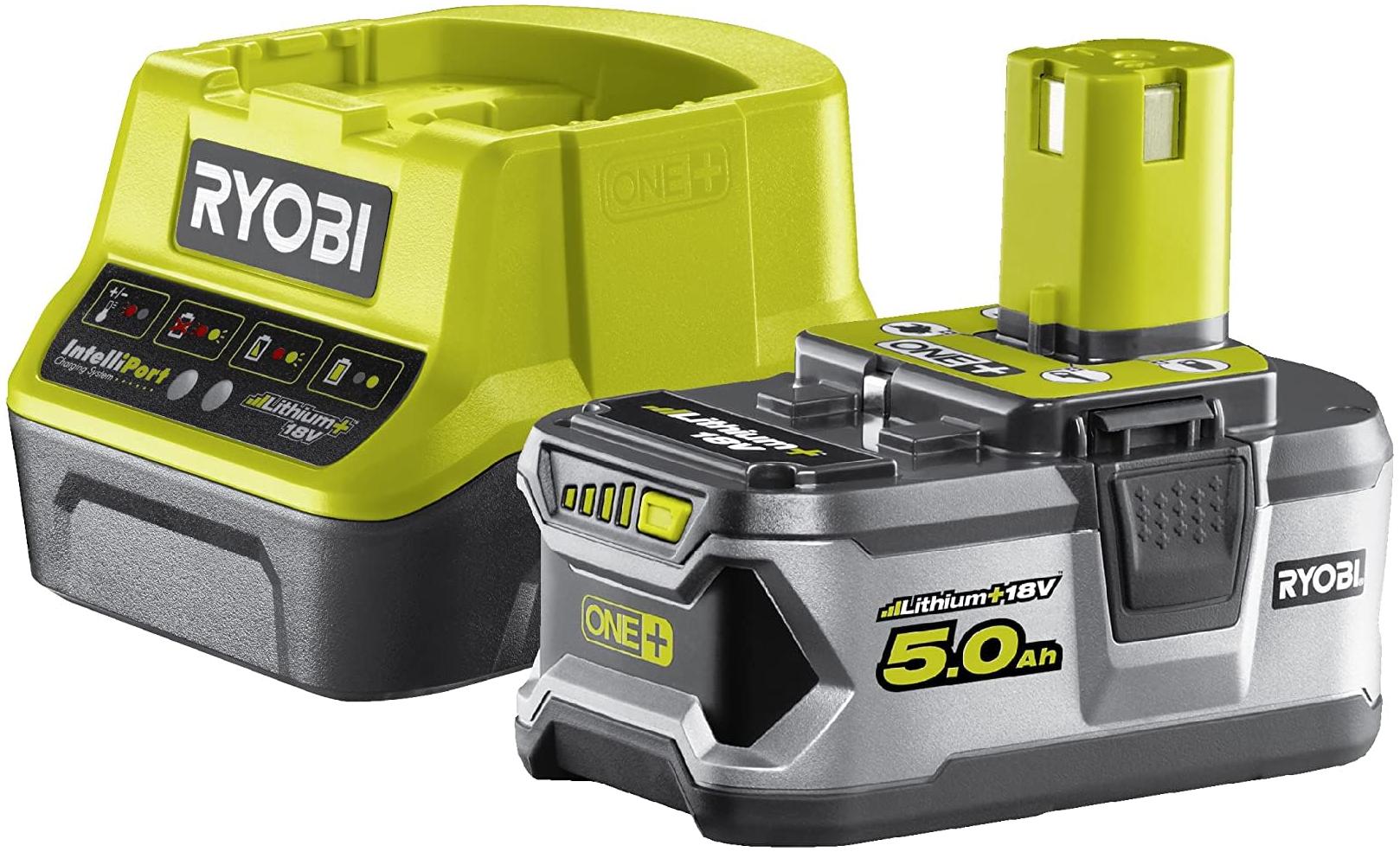 Ryobi Batterie 18V 5Ah + Chargeur 2A