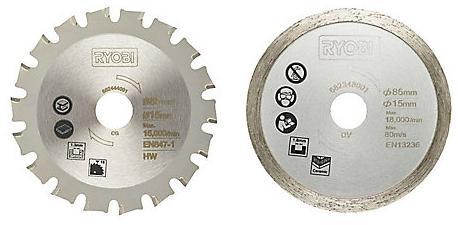 Ryobi Lame pour mini-scie circulaire  RAKMMS02K ø 15 mm, 2 pièces