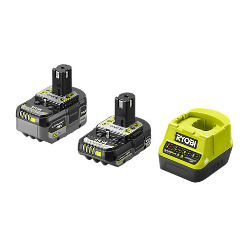 Ryobi Kit chargeur + 1 batterie 4Ah + 1 batterie 2Ah RC18120-242X