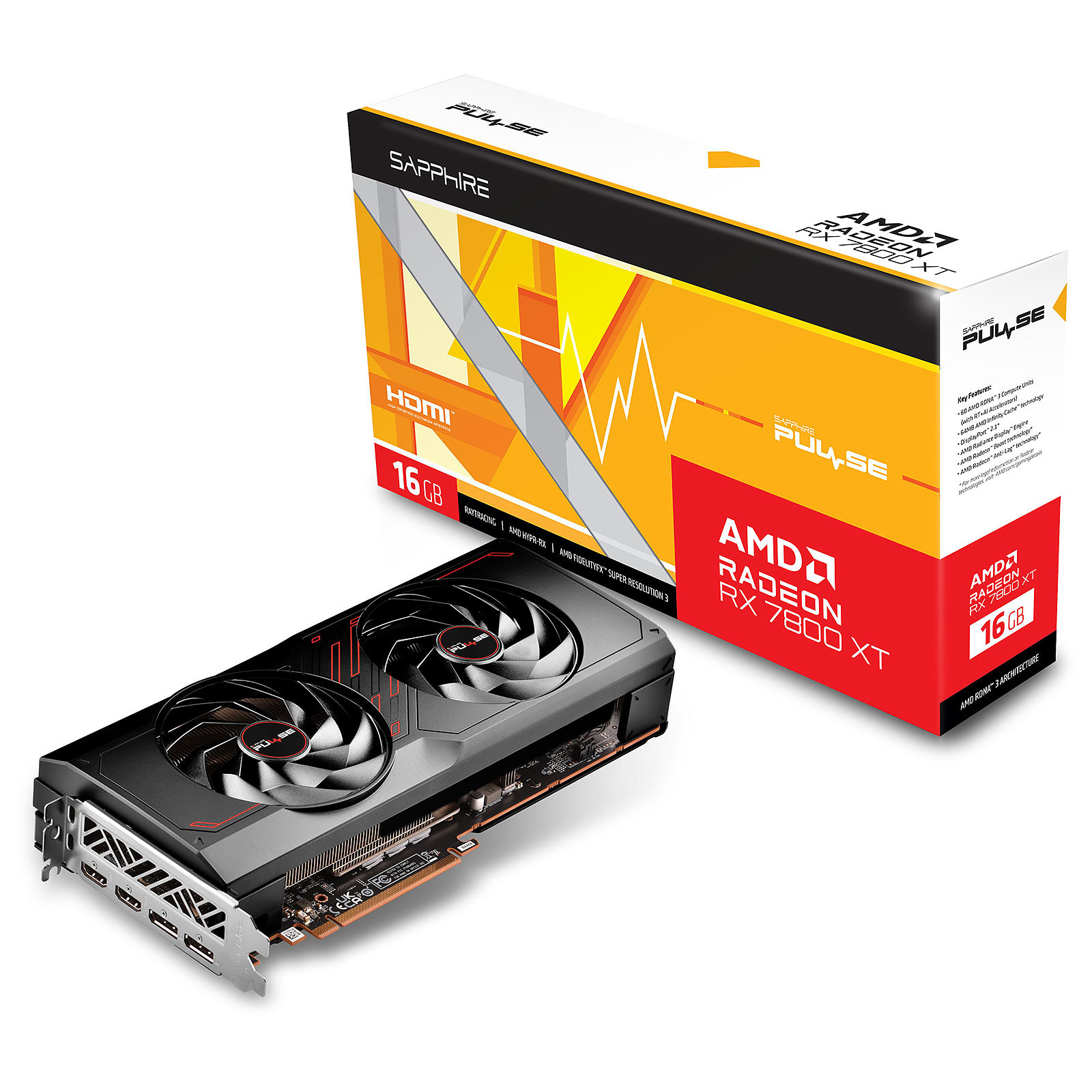 SAPPHIRE Sapphire PULSE AMD Radeon RX 7800 XT 16GB